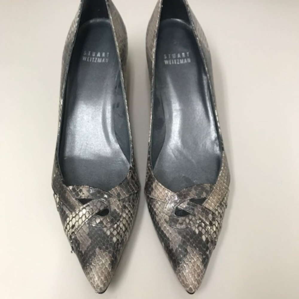 Stuart Weitzman Snakeskin low pumps-NEW